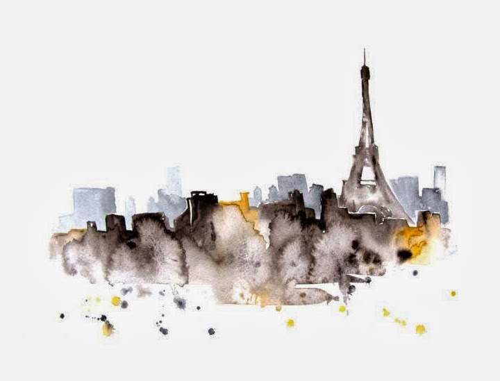 WATERCOLOR CITYSCAPE ILLUSTRATIONS BY ELENA ROMANOVA