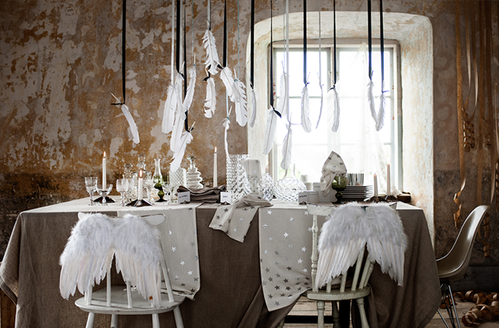 FOUR IDEAS FOR CHRISTMAS TABLE DECORATION