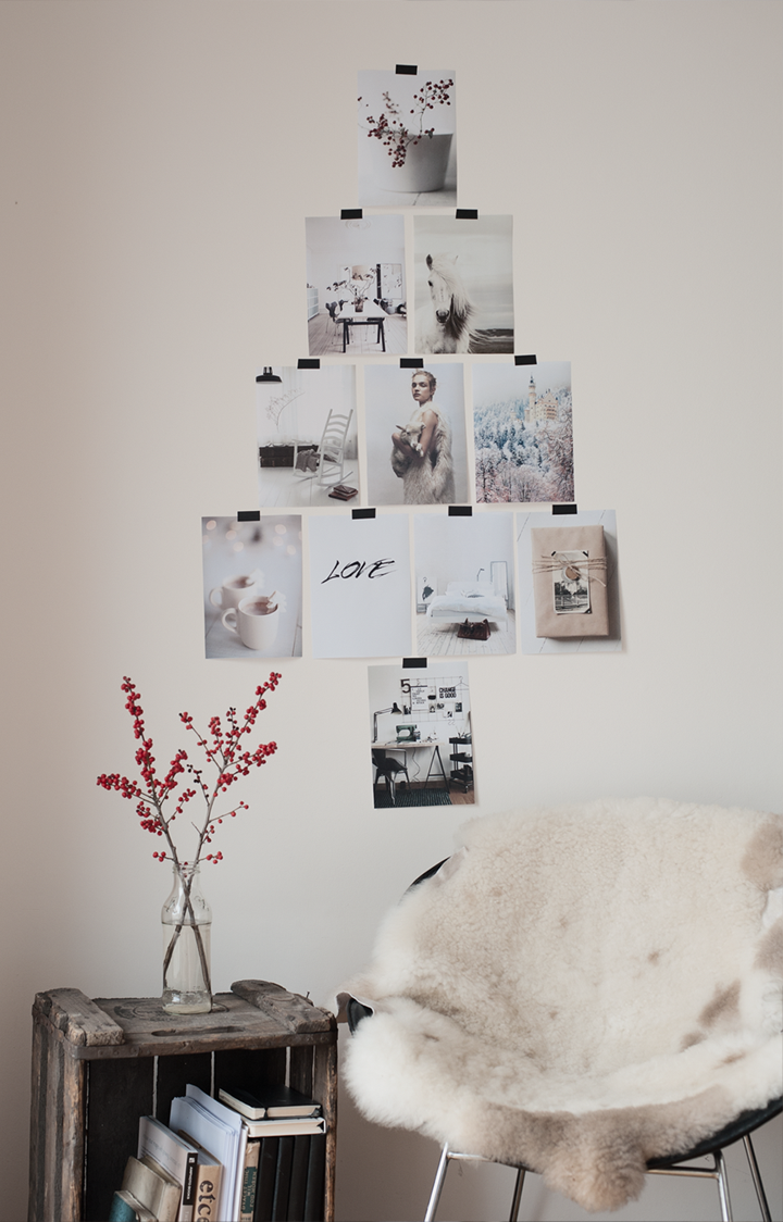 ONE ALTERNATIVE CHRISTMAS IDEA: CHRISTMAS TREE INSPIRATIONAL BOARD