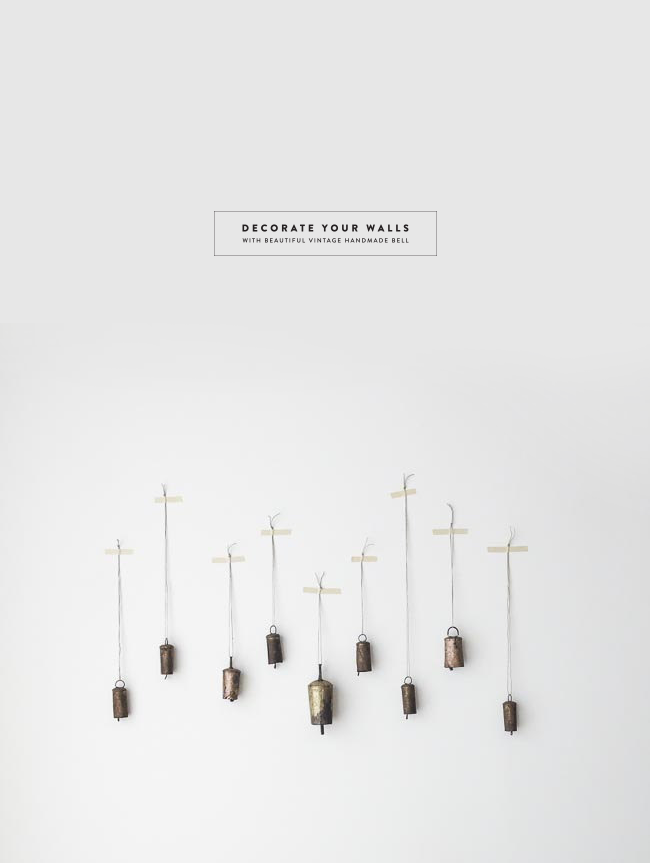 ANOTHER ORIGINAL IDEA: DECORATE YOUR WALLS WITH BELLS